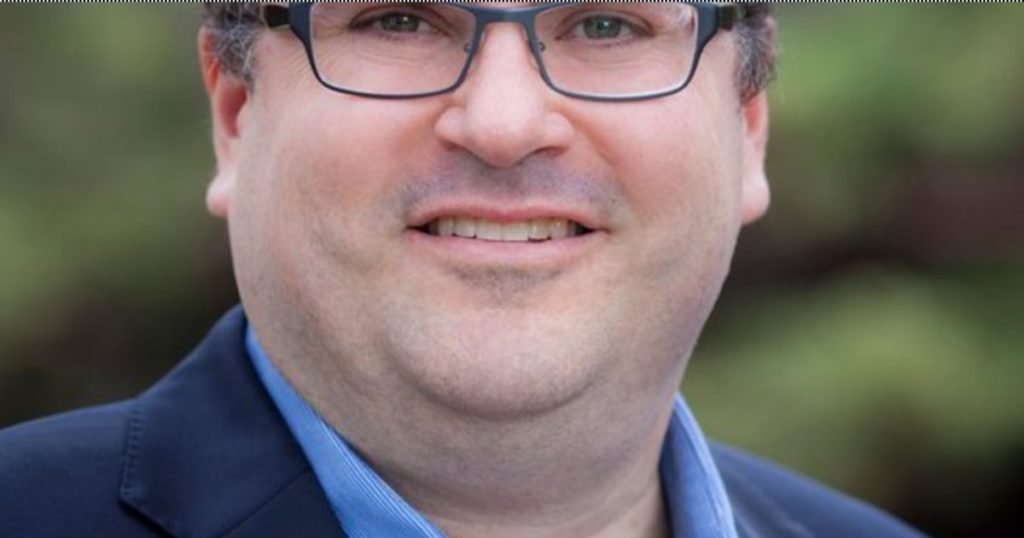 A closeup of LinkedIn co-founder Reid Hoffman.