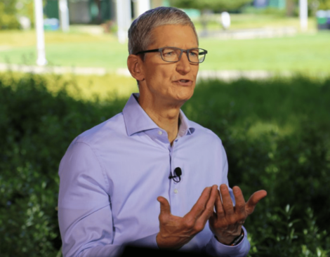 Tim Cook announced Apple's intention to create more U.S. manufacturing jobs.