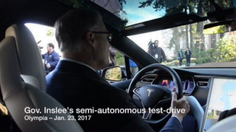 Gov. Jay Inslee self-driving car