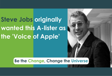 Steve Jobs wanted the voice of Apple to be who?